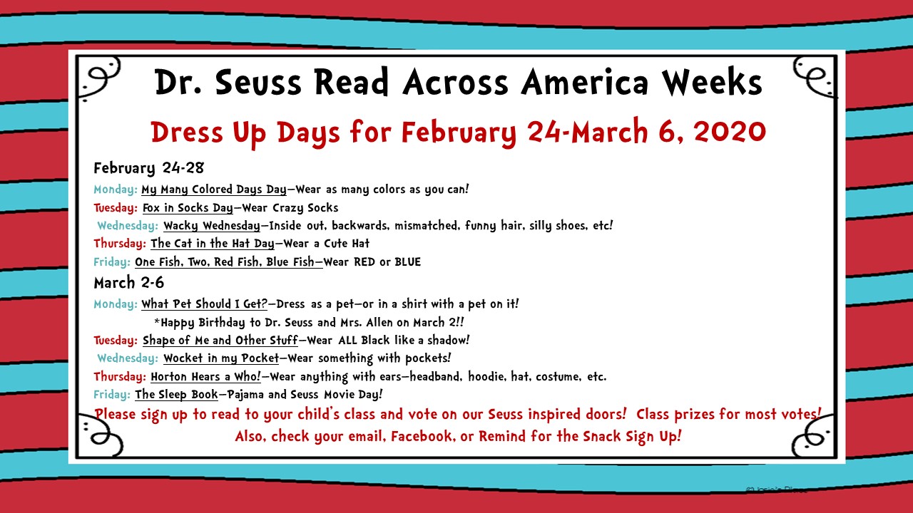 Seuss Week is Coming! Preschool & Daycare Serving Round Rock, Texas